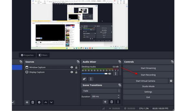 Start Recording OBS Screen Recorder