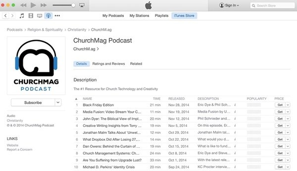 Assine o podcast do iTunes