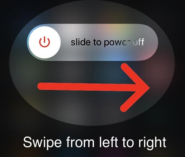 滑动以重启 iPhone
