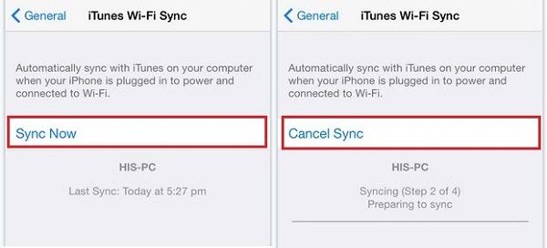 Synkronisera iPhone med iTunes