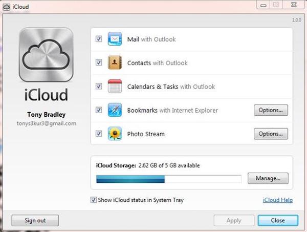 Synchronizuj Outlook z iPhonem przez iCloud