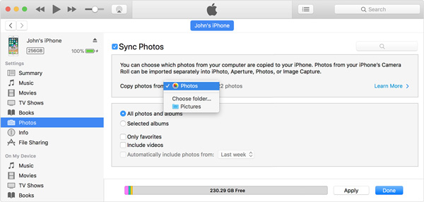 Photos Sync