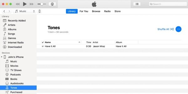 Sincronizza la registrazione su iPhone tramite iTunes