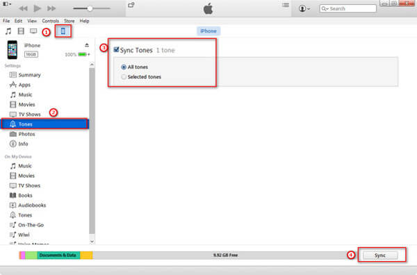 Sync Ringtones on iPhone using Old iTunes