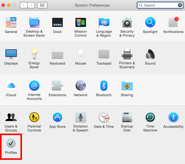 System Preference Profiles