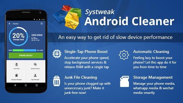 Systweak Android Καθαριστικό