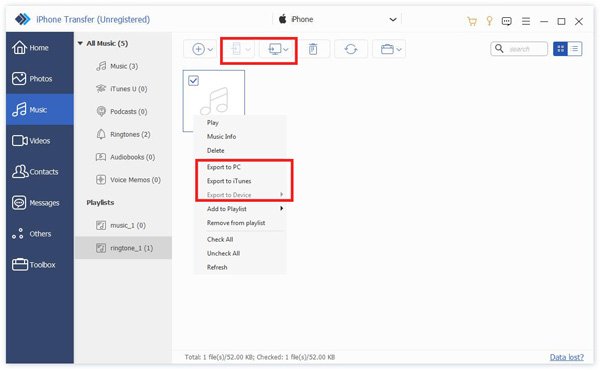 Exportar archivos