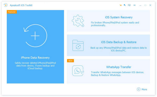 Interfaccia di ripristino del sistema iOS