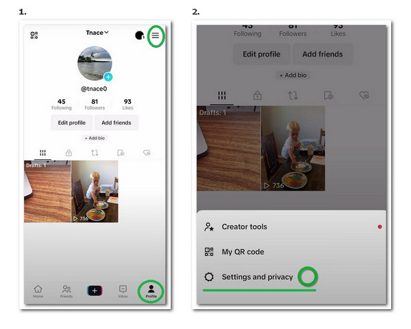 Tiktok Profile Settings And Privacy 