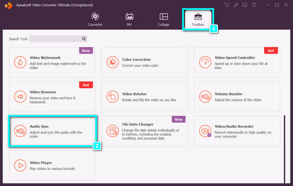 Synchronizace zvuku Toolbox