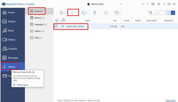 將 PDFS 傳輸到其他設備