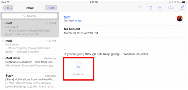 Copy Photos to iPad via Email