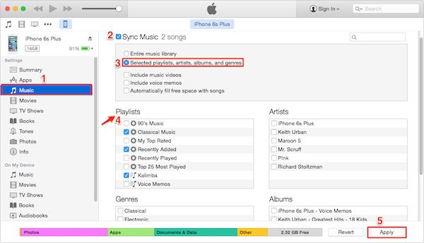 İTunes ile Çalma Listesini Aktar