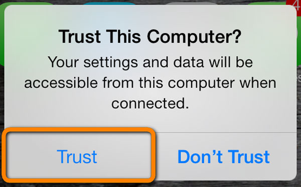 Доверять этому компьютеру