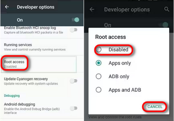 Stäng av Access Custom Rom