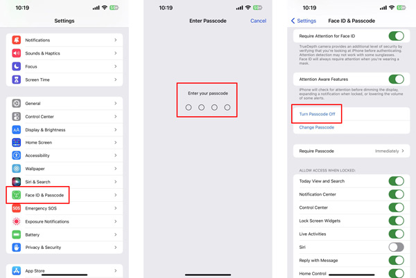 Turn Off Lock Screen iPhone With Passcode