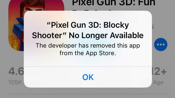 NON disponible sur l'App Store