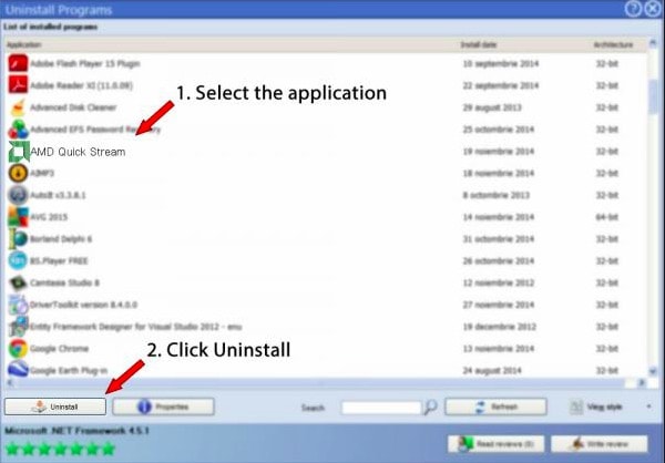 Deinstallieren Sie die AMD Quick Stream-Anwendung