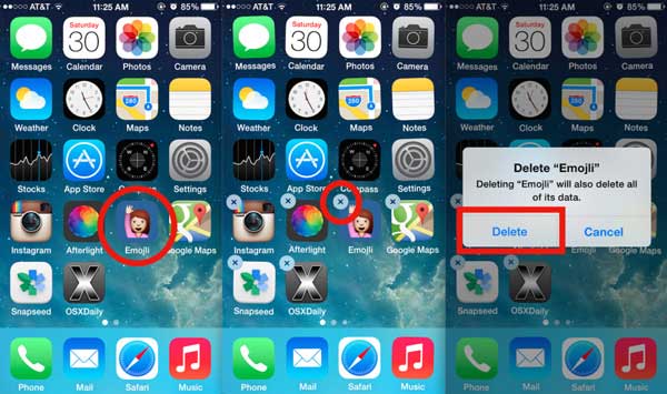 Deinstallieren Sie Apps vom iPhone