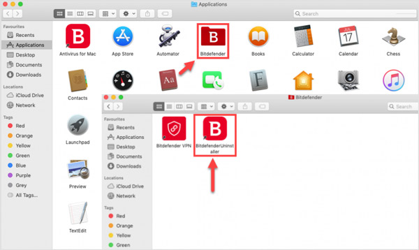 Avinstallera Bitdefender Mac manuellt