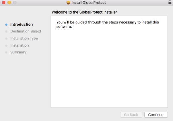 Desinstalar GlobalProtect Mac Continuar