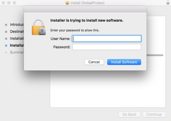 Avinstallera GlobalProtect Mac Final Step