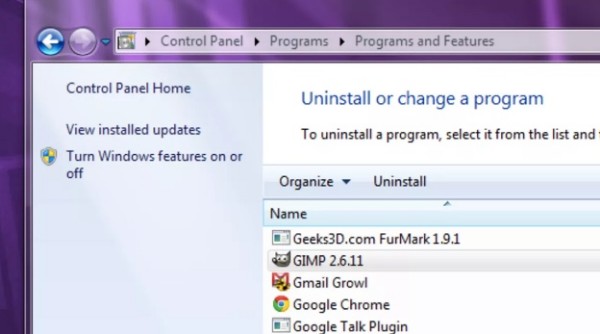 Windows 8 / 7 / VistaからGoogle Chromeをアンインストールします。