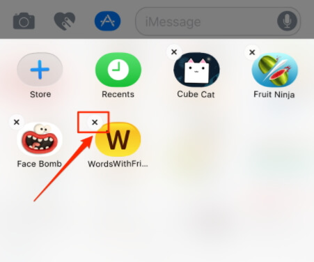 Удалить игры iMessage