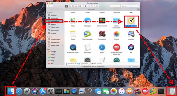 Desinstale o Norton Antivirus no Mac