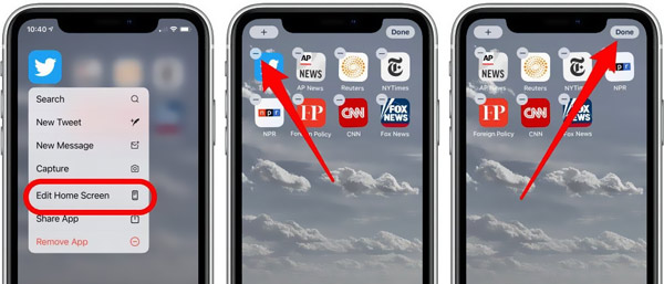 Avinstallera flera appar på iPhone