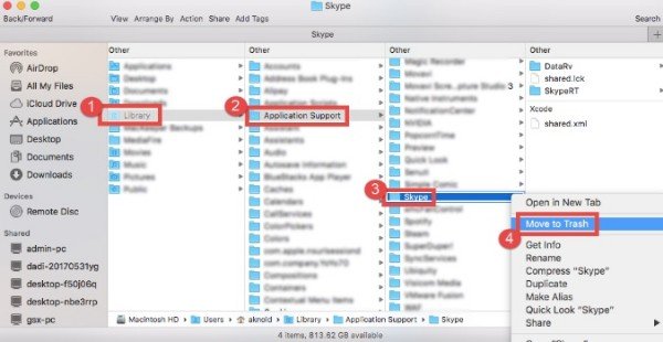 uninstall skype for business on mac min