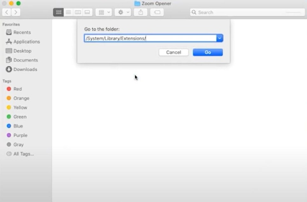 Désinstaller Zoom sur Mac Rechercher des extensions