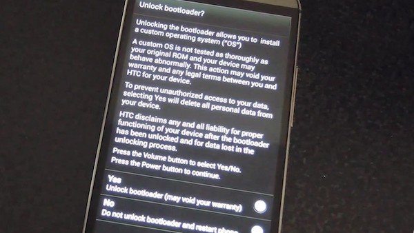 Ontgrendel HTC Bootloader