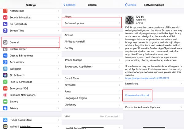 Update iPhone naar iOS 14