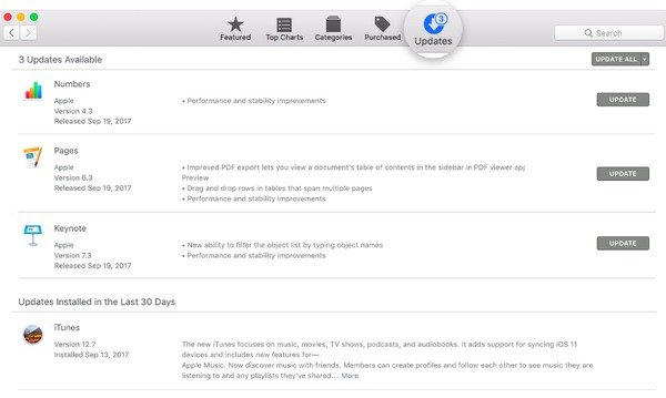 Uppdatera iTunes