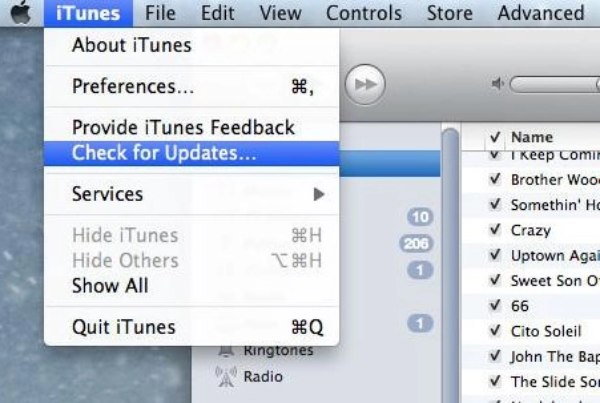 在Mac上更新iTunes