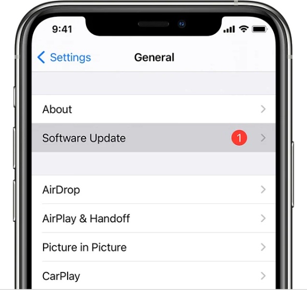 Uppdatera programvaran iPhone