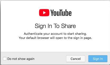 Sign in to YouTube