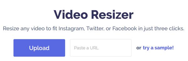 Cargar o pegar la URL del video