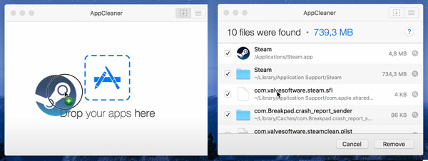 Χρησιμοποιήστε το Appcleaner για να απεγκαταστήσετε την εφαρμογή σε Mac