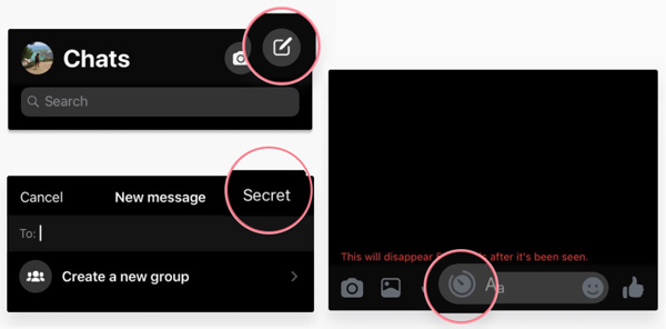 Use Secret Conversation Messenger on iPhone