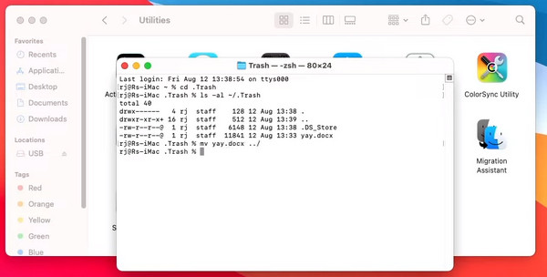 Utiliser le terminal