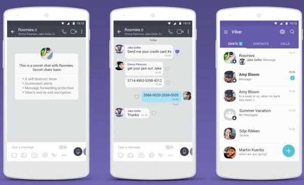 Application de chat vidéo Viber