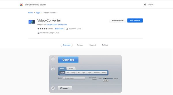 Video Converter kiterjesztés