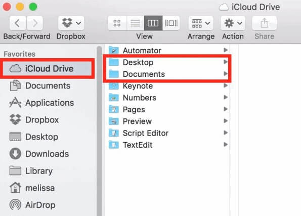 View iCloud Documents