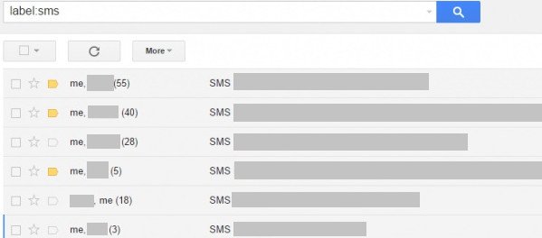 Vérifier les SMS sur Gmail