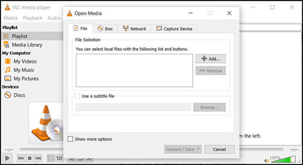 VLC Open Media