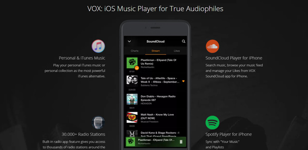 VOX MP3 Flac-muziekspeler