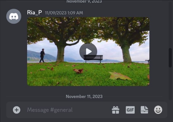 Regardez une vidéo jouable sur Discord