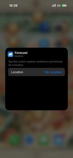 Weather widget